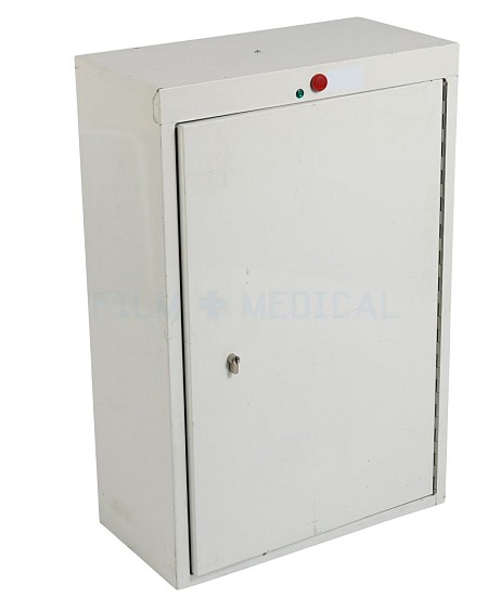 White Metal Lock Cabinet